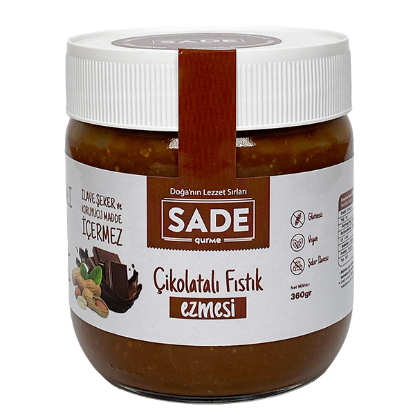%100 Yer Fıstığı Ezmesi 360gr ve Çikolatalı Fıstık Ezmesi 360gr