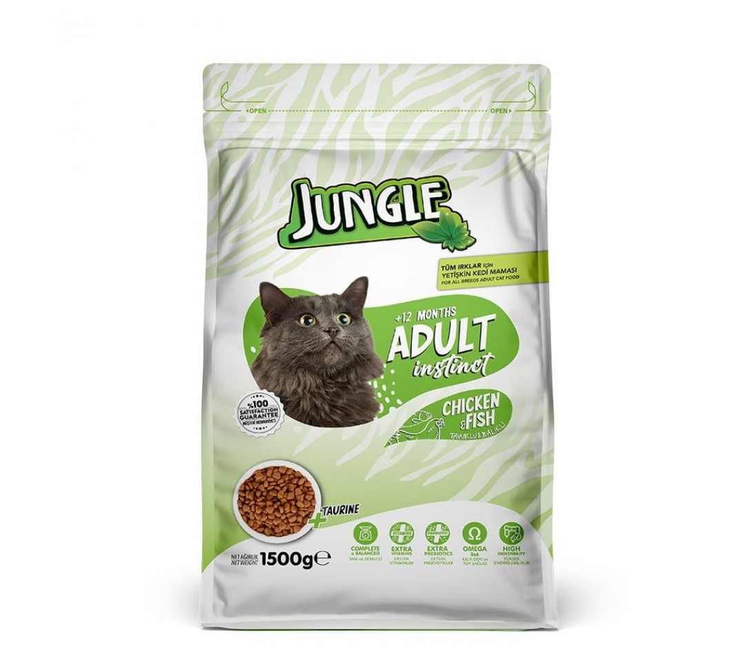 Tavuk-Balıklı Yetişkin Kedi Maması 1,5 Kg Tavuk-Balıklı Yetişkin Kedi Maması 1,5 Kg
