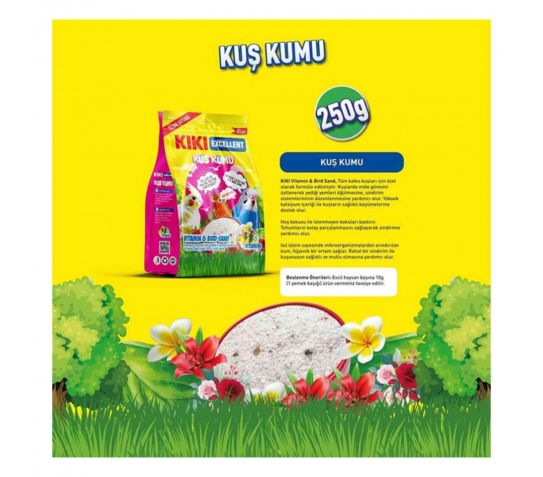 Kiki Excellent Kuş Kumu 250 g Kiki Excellent Kuş Kumu 250 g