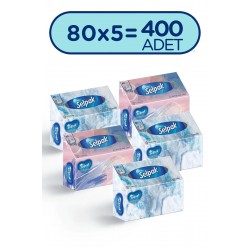 El Ve Yüz Havlusu 5'li 400 Yaprak Kutulu El Ve Yüz Havlusu 5'li 400 Yaprak Kutulu