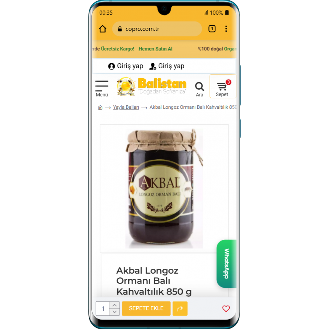 Bal ve Arı Ürünleri E-Ticaret Sitesi
