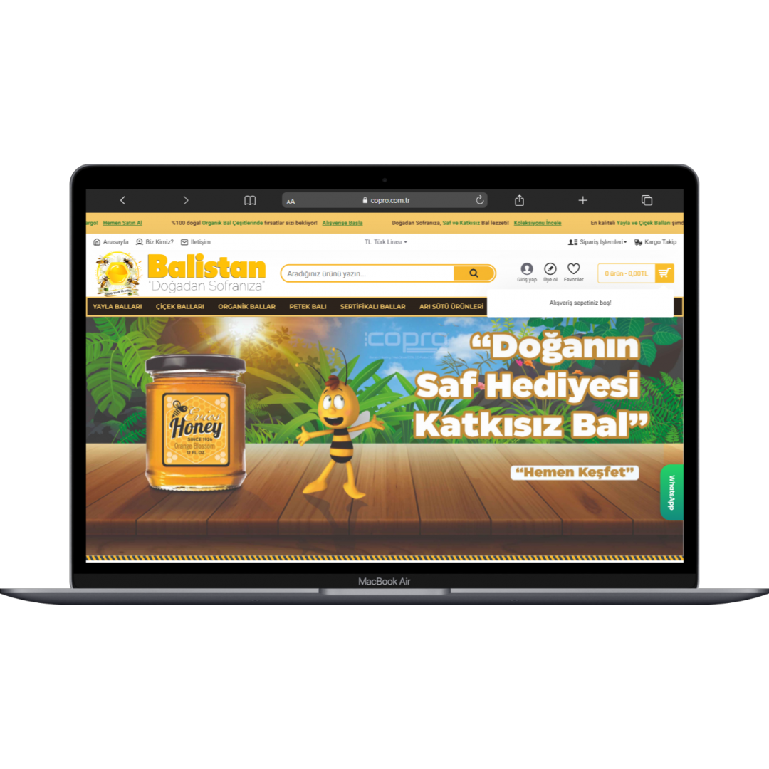 Bal ve Arı Ürünleri E-Ticaret Sitesi