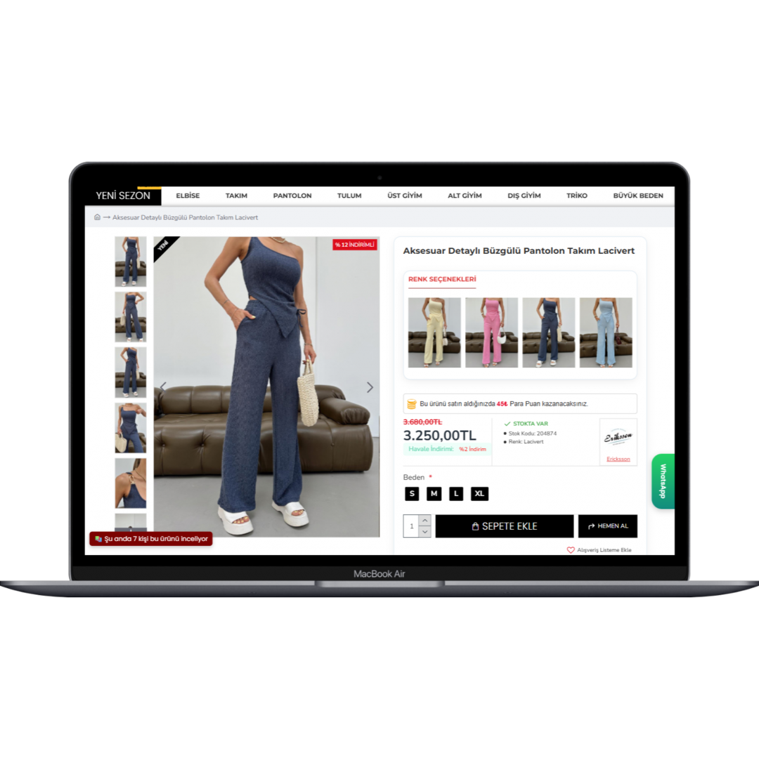  Butik ve Aksesuar E-Ticaret Sitesi