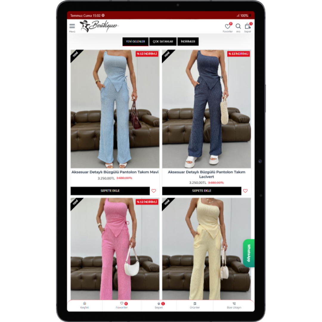  Butik ve Aksesuar E-Ticaret Sitesi