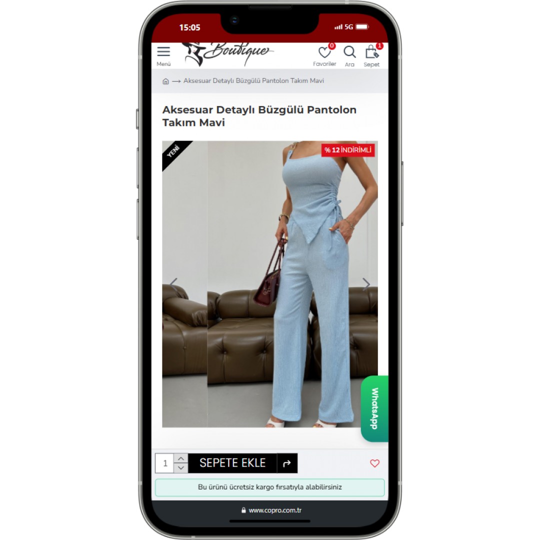  Butik ve Aksesuar E-Ticaret Sitesi