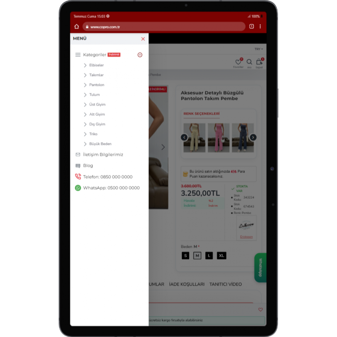  Butik ve Aksesuar E-Ticaret Sitesi