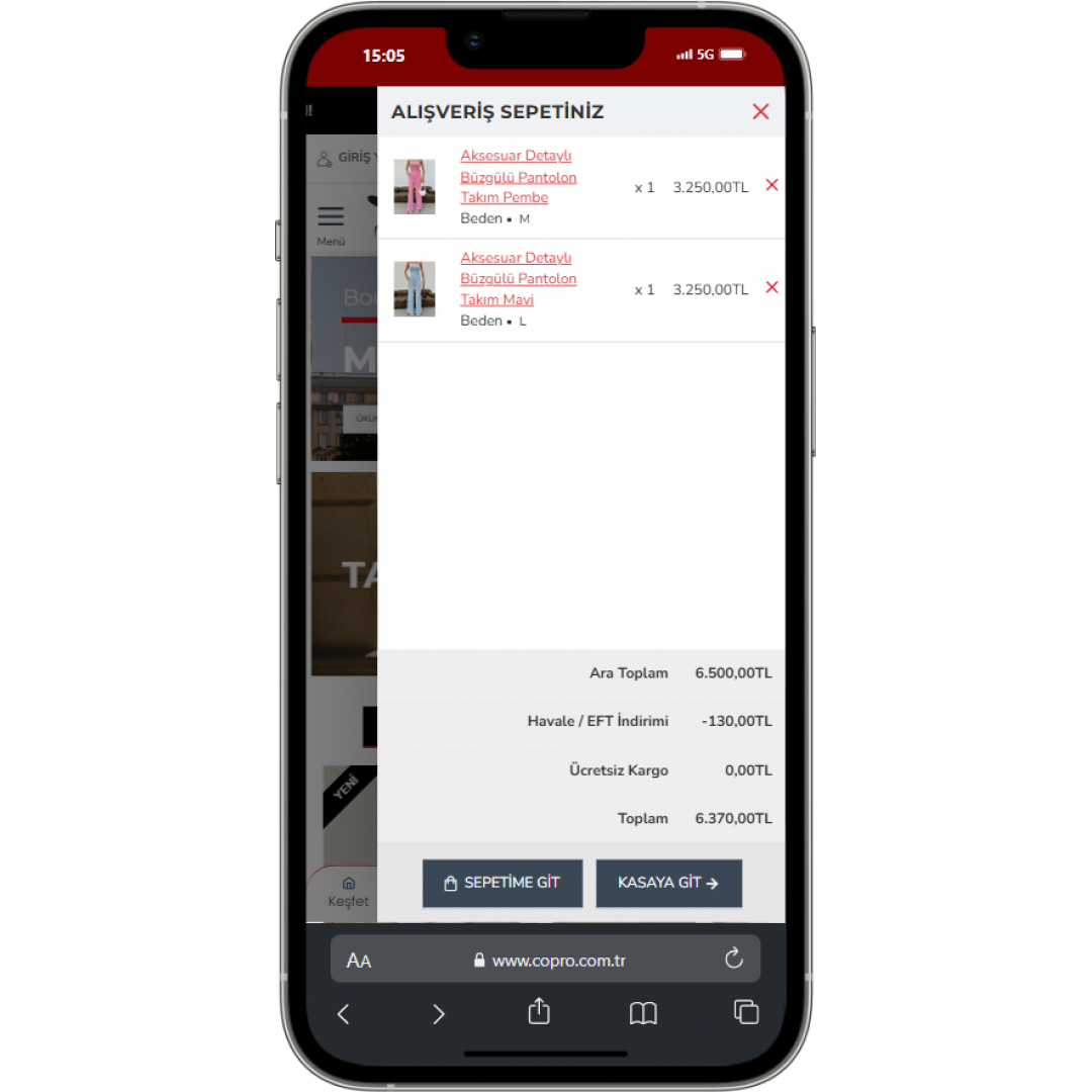  Butik ve Aksesuar E-Ticaret Sitesi