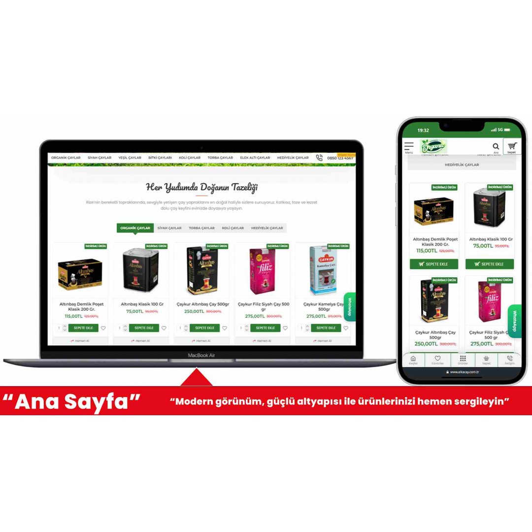 Çay Satışı E-Ticaret Sitesi V2