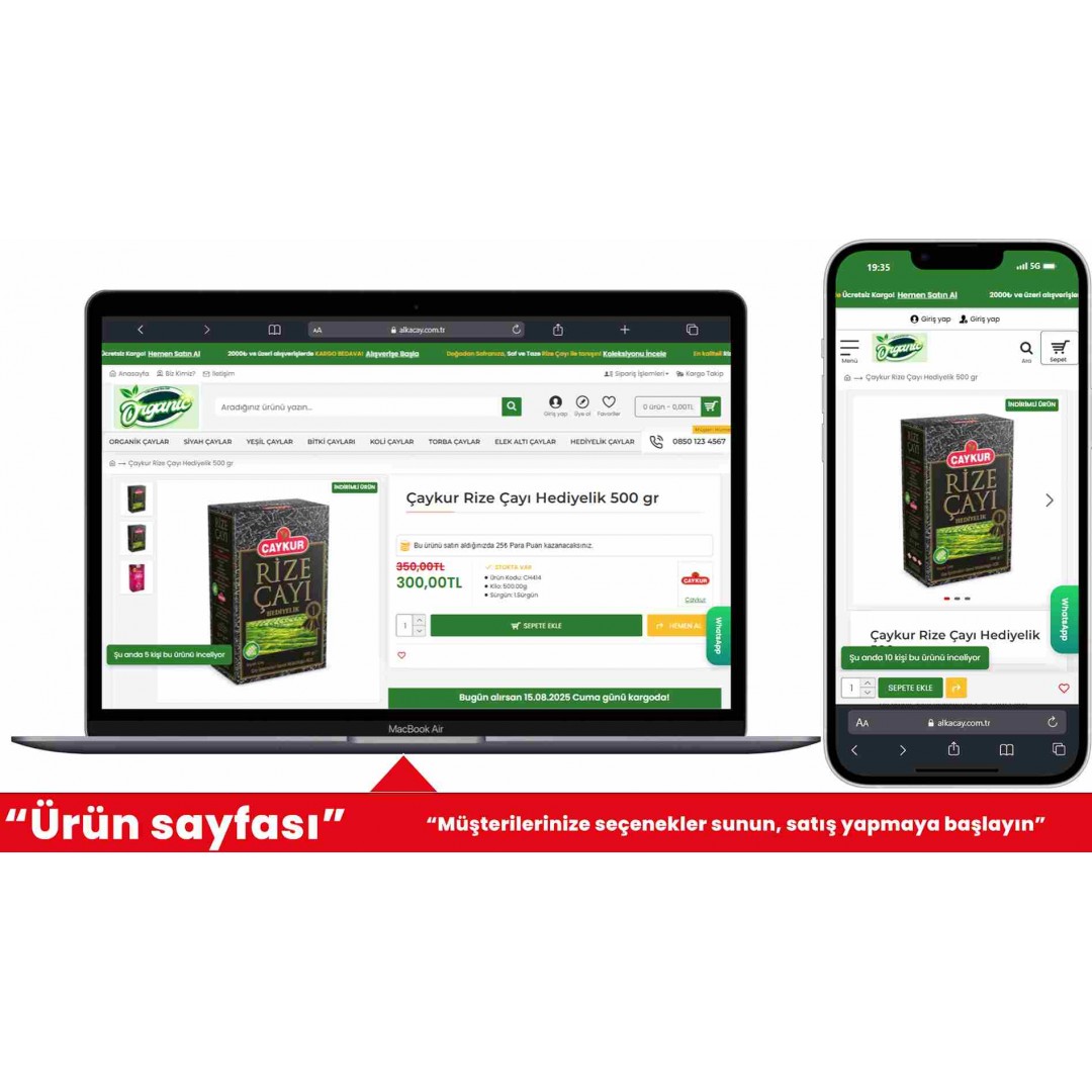 Çay Satışı E-Ticaret Sitesi V2