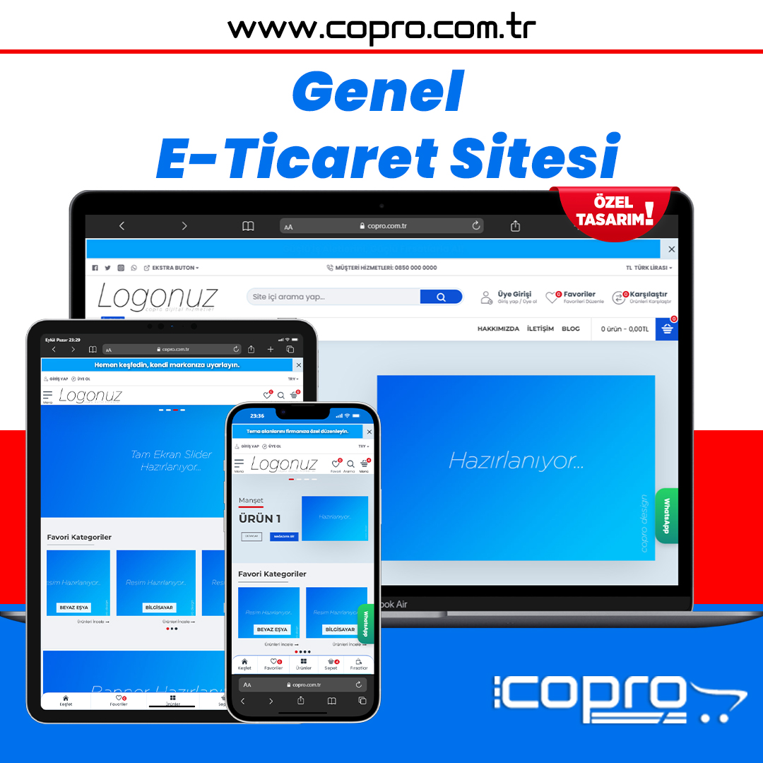 Genel E-Ticaret Sitesi - Lisanssız Genel E-Ticaret Sitesi - Lisanssız