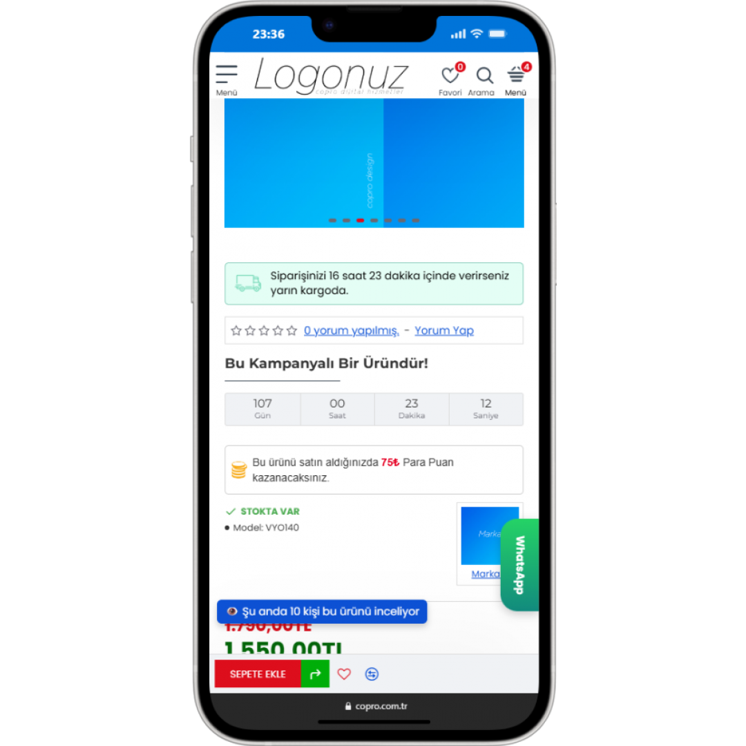 Genel E-Ticaret Sitesi - Lisanssız
