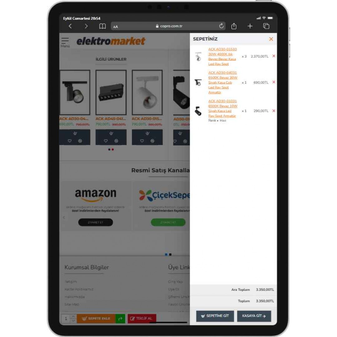 Elektrik ve Elektronik Ürünler E-Ticaret Sitesi