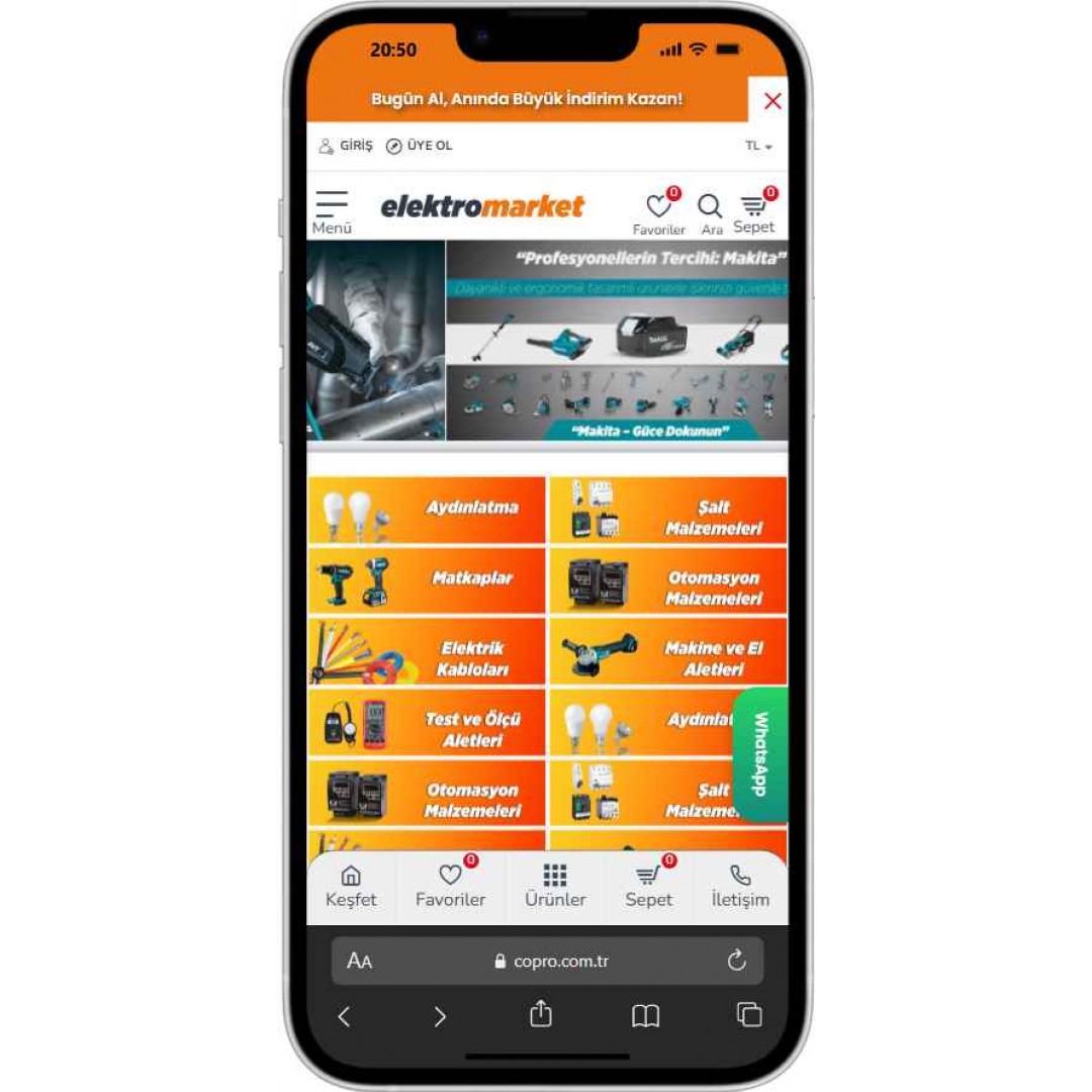Elektrik ve Elektronik Ürünler E-Ticaret Sitesi