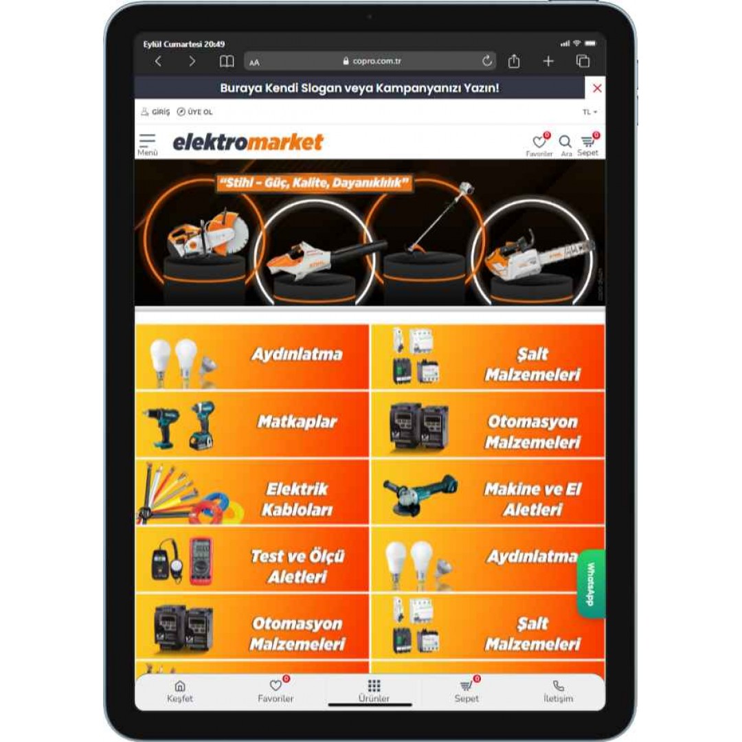 Elektrik ve Elektronik Ürünler E-Ticaret Sitesi