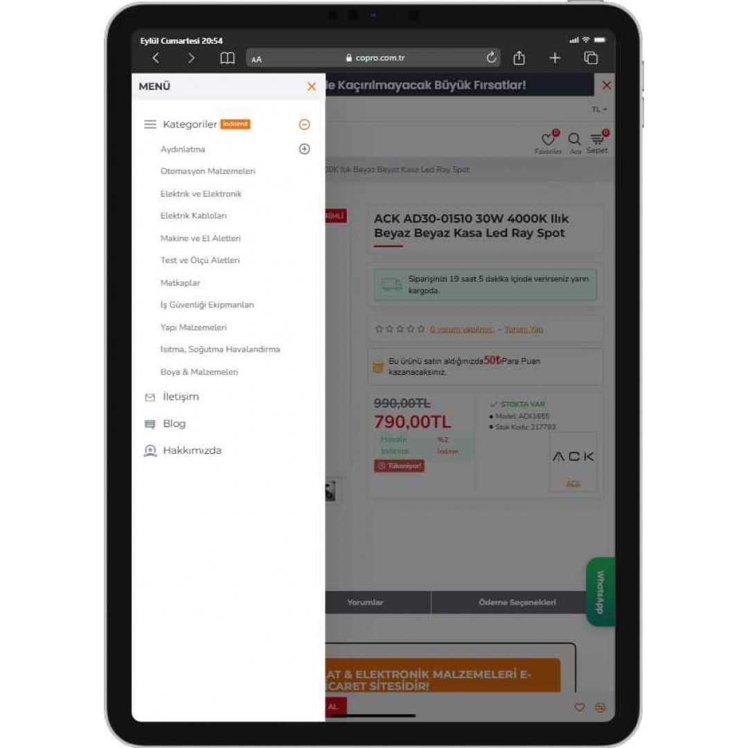 Elektrik ve Elektronik Ürünler E-Ticaret Sitesi