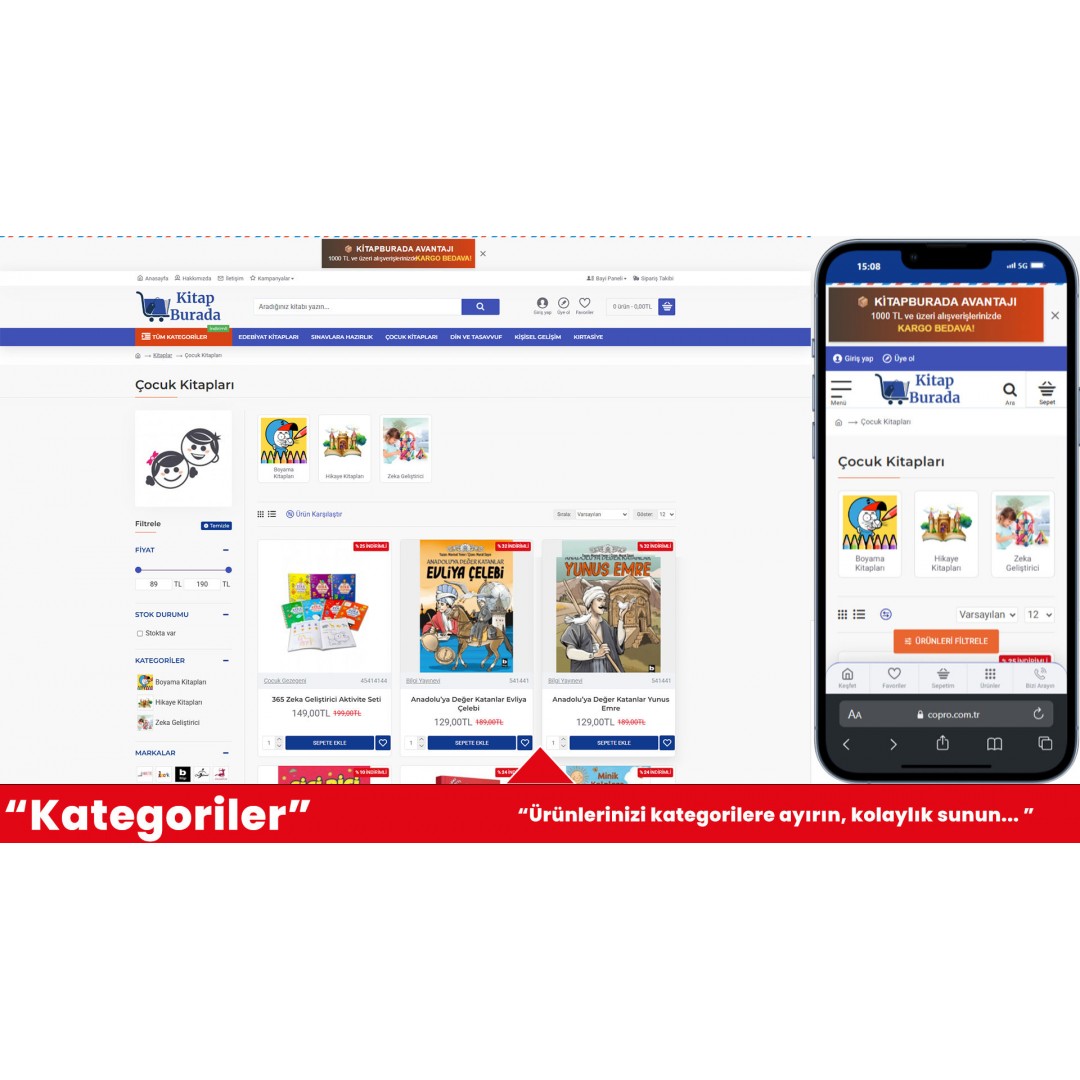 Kitap ve Kırtasiye E-Ticaret Sitesi Kitap ve Kırtasiye E-Ticaret Sitesi