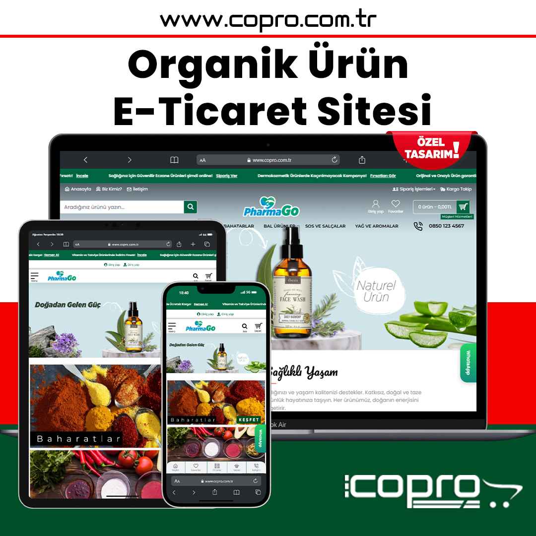Organik Ürünler E-Ticaret Sitesi Organik Ürünler E-Ticaret Sitesi
