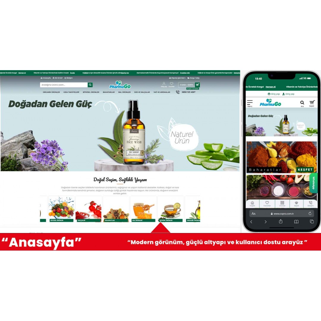 Organik Ürünler E-Ticaret Sitesi Organik Ürünler E-Ticaret Sitesi