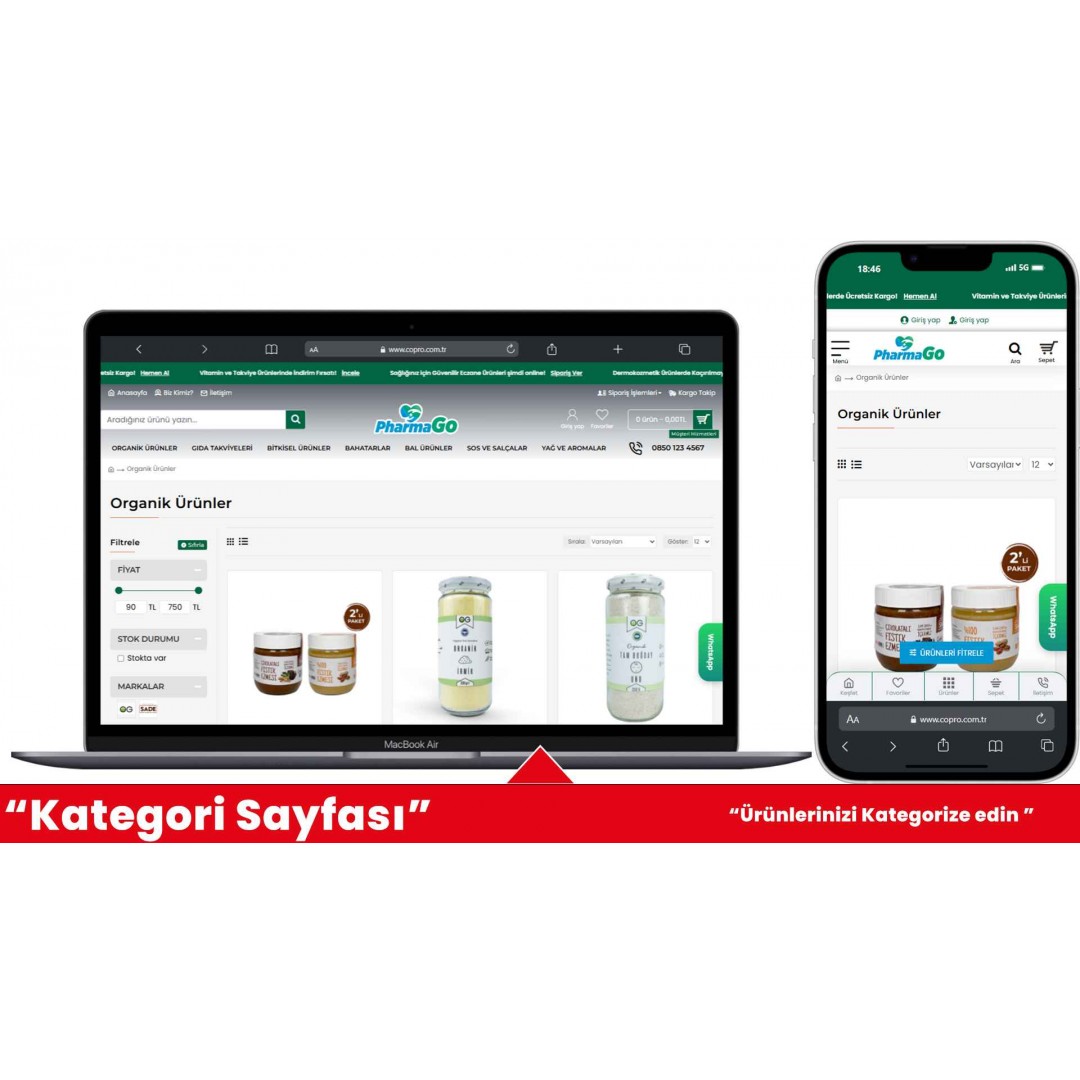 Organik Ürünler E-Ticaret Sitesi Organik Ürünler E-Ticaret Sitesi