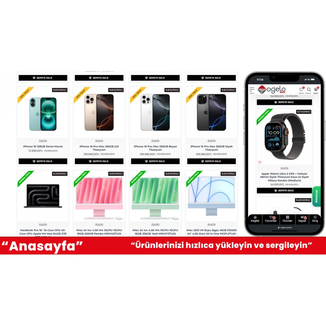 Teknoloji Ürünleri E-Ticaret Sitesi